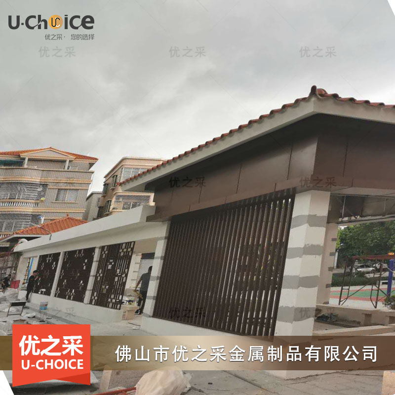 碧桂園室外不銹鋼屏風(fēng)安裝項(xiàng)目