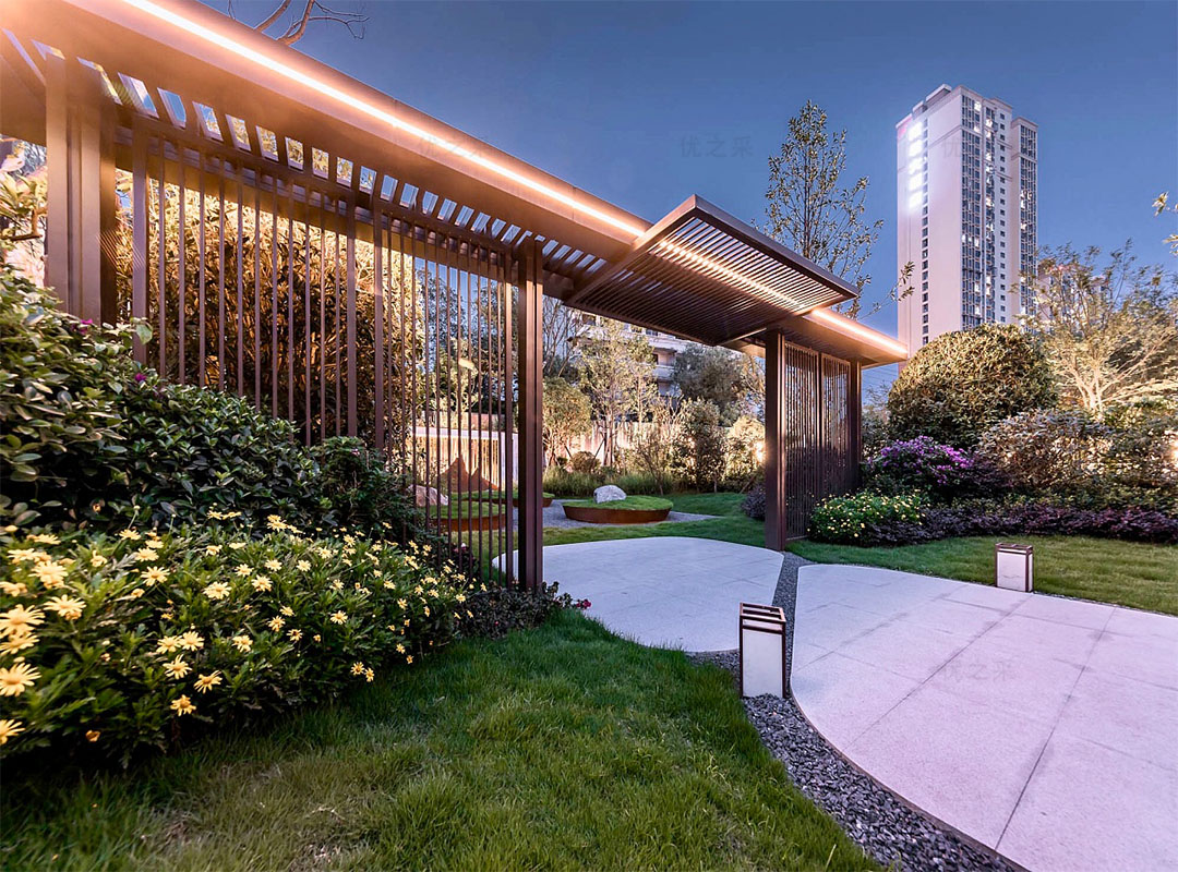 拉絲玫瑰金屏風(fēng)